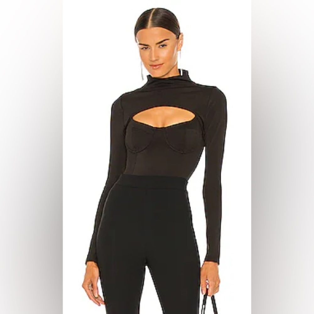 Revolve Denisse Bodysuit in Black from NBD